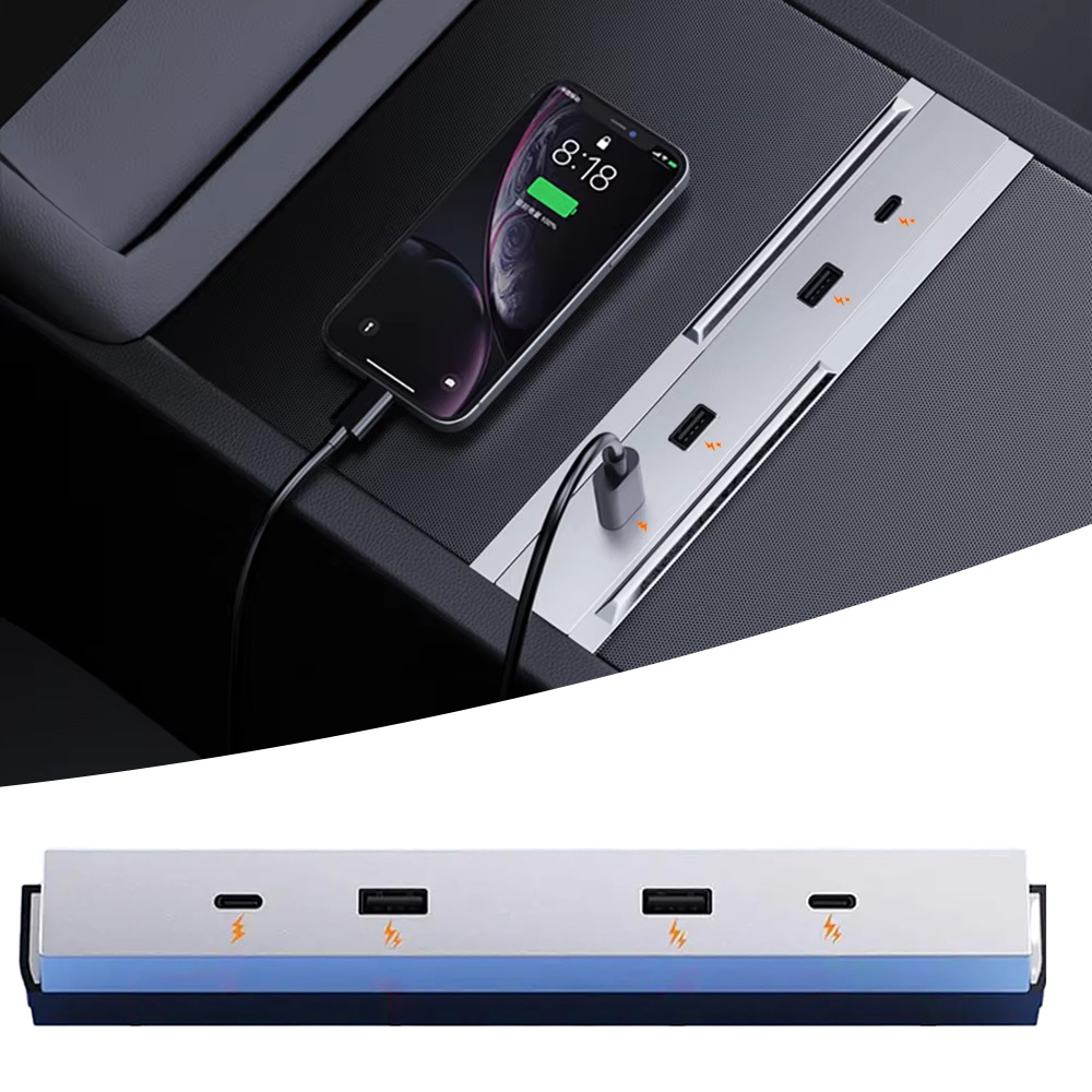 Usb C Docking Hub - محطة شحن سريعة 27W-65W مع موزع
