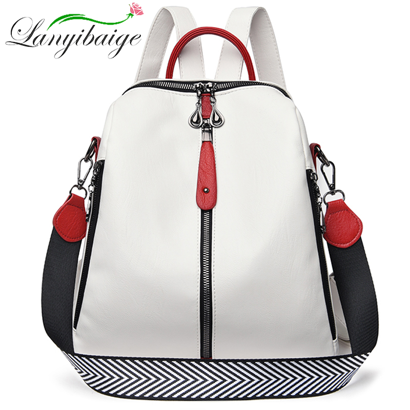 Laptop Accessories For Girls - حقيبة ظهر عصرية للنساء من الجلد