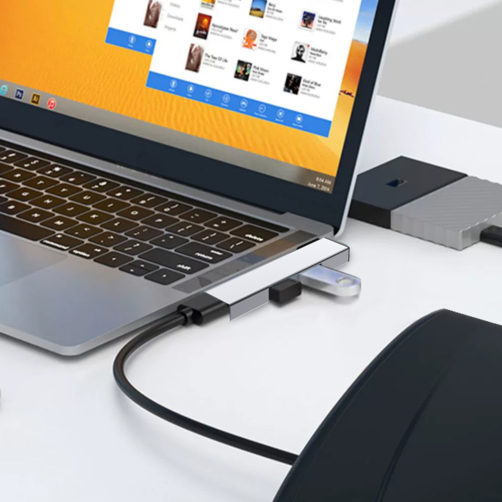 Usb C Docking Hub - محطة توصيل USB 3 في 1،
