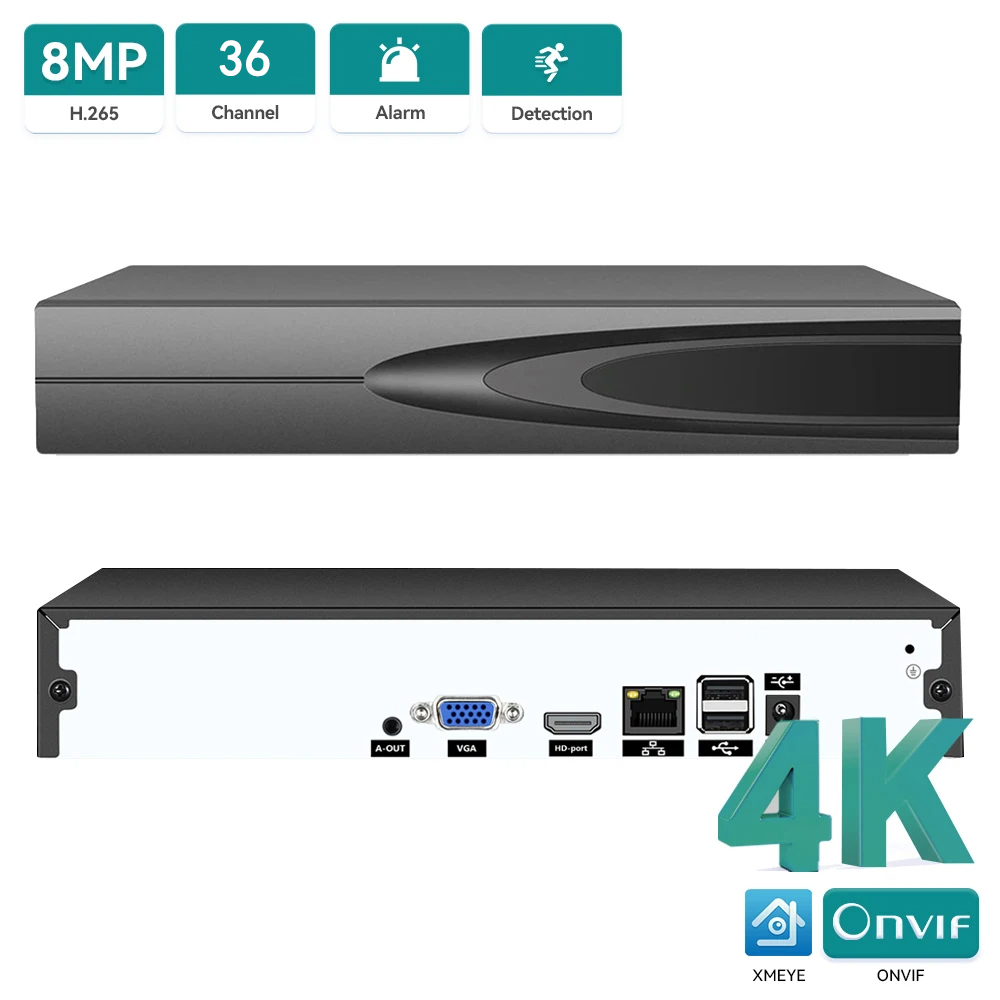 Monitor Portable Usb - مسجل فيديو شبكي 4K ONVIF CCTV