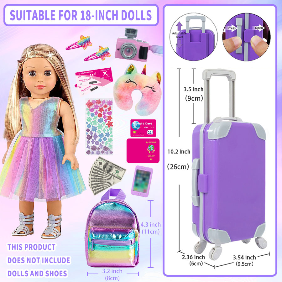 ملابس وإكسسوارات للدمى مقاس 18 - مراجعة Laptop Accessories For Girls وسعره