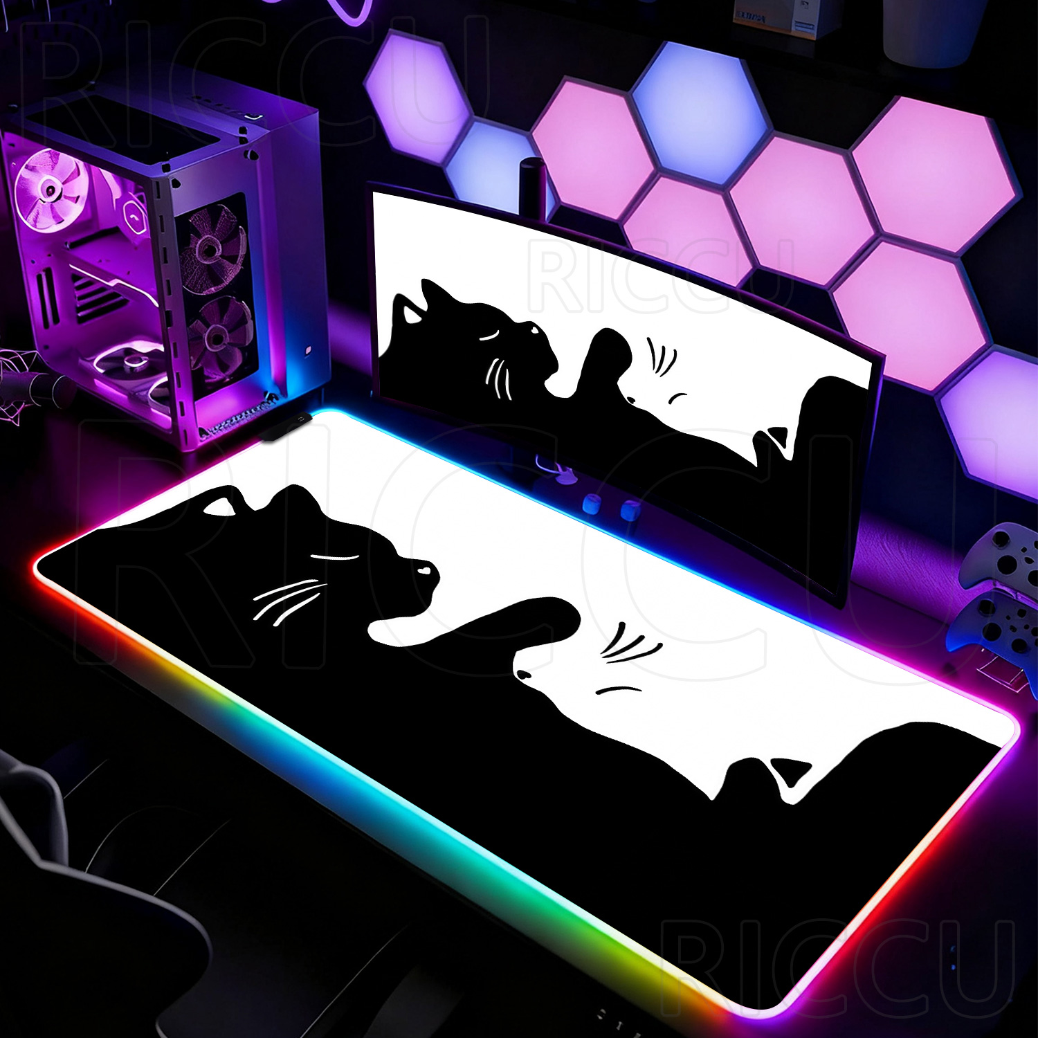 لوحة ماوس كبيرة الحجم بإضاءة L - مراجعة Laptop Accessories Rgb وسعره
