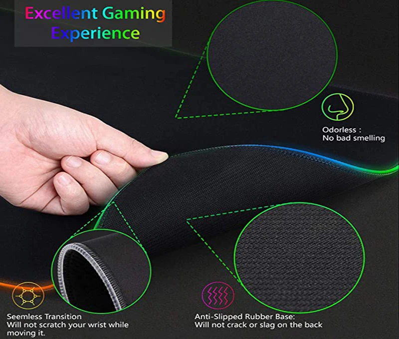 لوحة ماوس كبيرة الحجم بإضاءة L - مراجعة Laptop Accessories Rgb وسعره