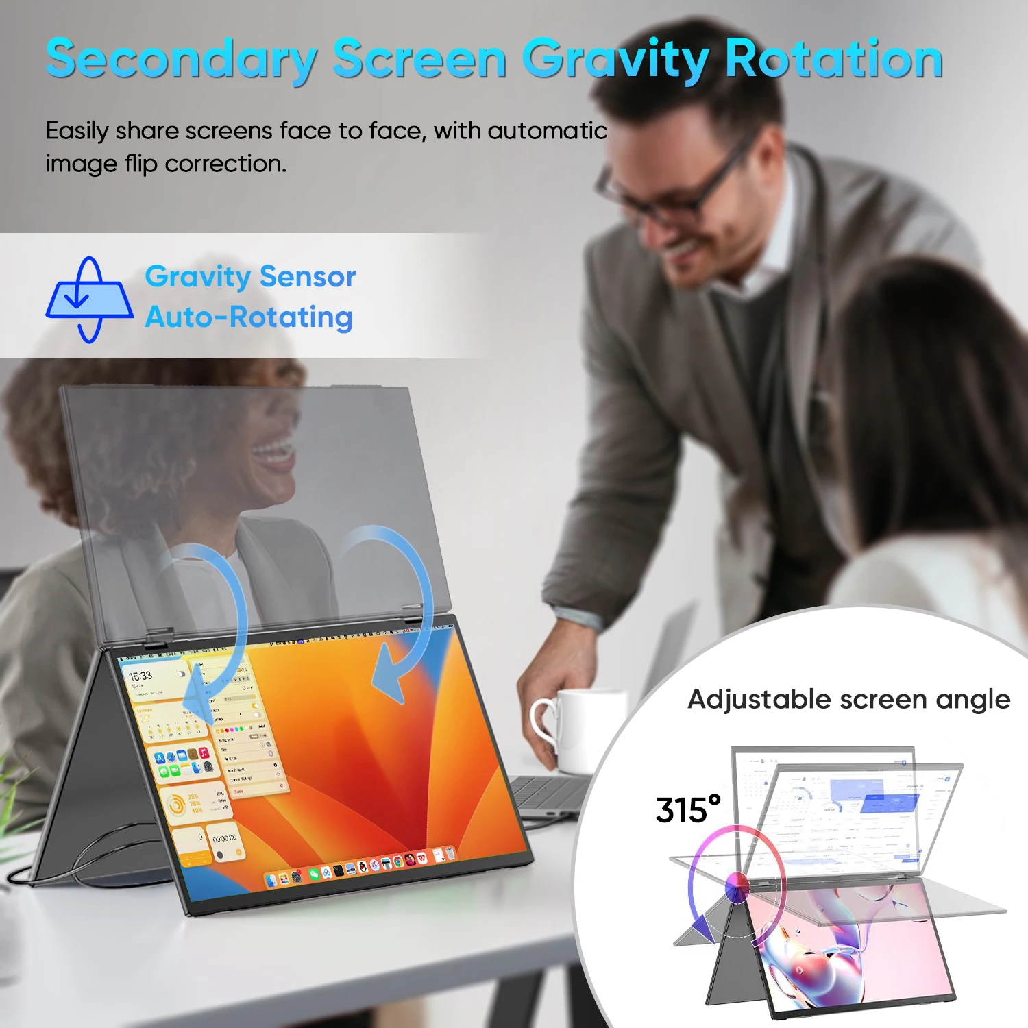 شاشة محمولة قابلة للطي مقاس 15 - مراجعة Monitor Portable Usb وسعره