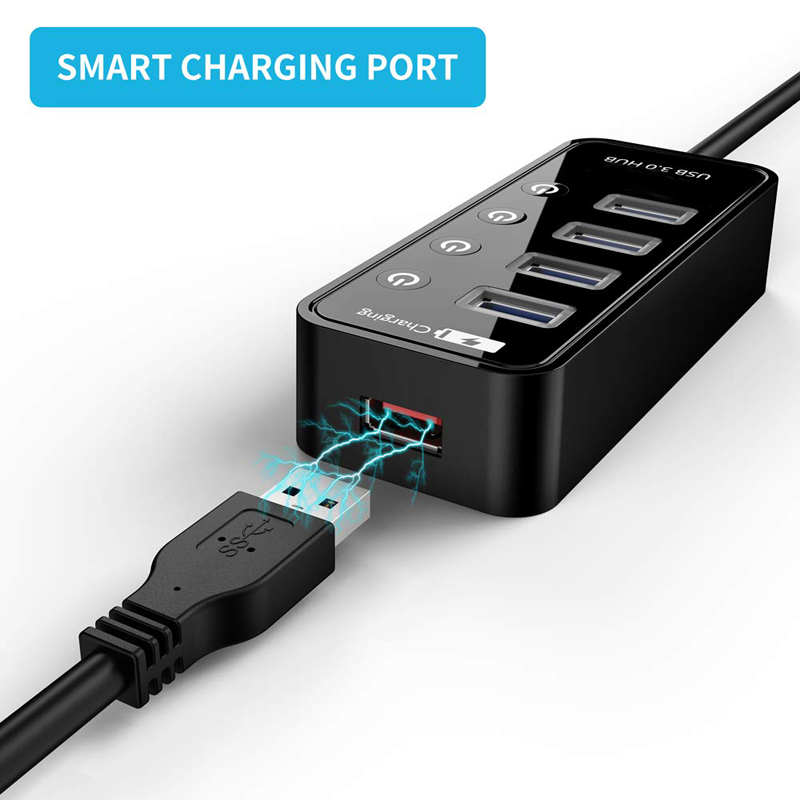 USB HUB 3.0 4 7 منفذ شاحن الها - مراجعة Laptop Accessories For Programmers وسعره