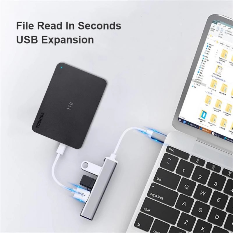 4-in-1 USB C HUB 3.0 نوع C 3.0 - مراجعة Laptop Accessories For Programmers وسعره