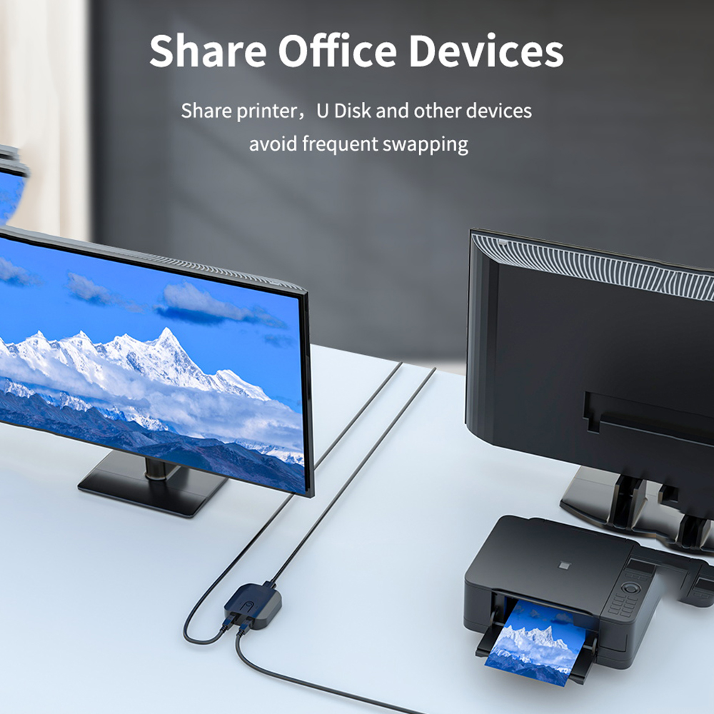 صندوق مفاتيح USB KVM مزدوج ، 2 - مراجعة Monitor Portable Usb وسعره