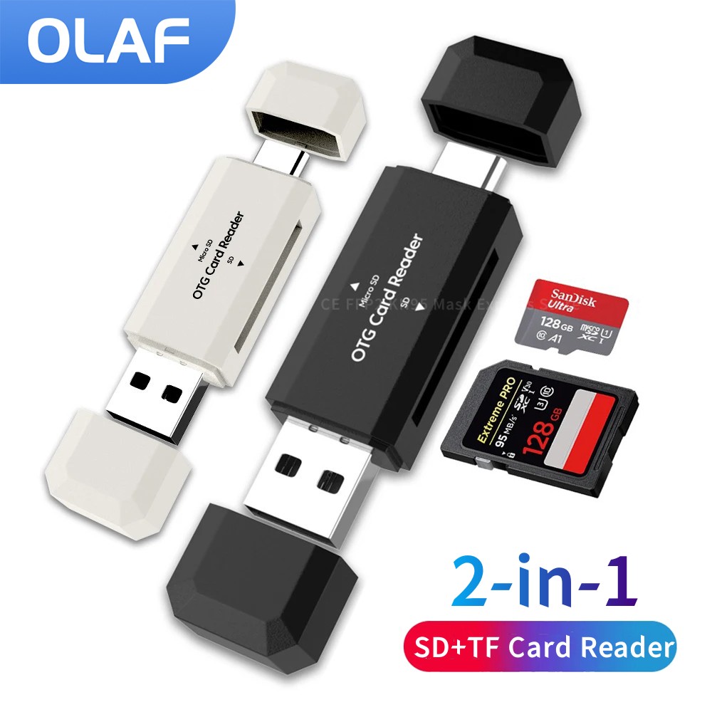 2 في 1 نوع C SD TF قارئ بطاقات - مراجعة Laptop Accessories For Programmers وسعره