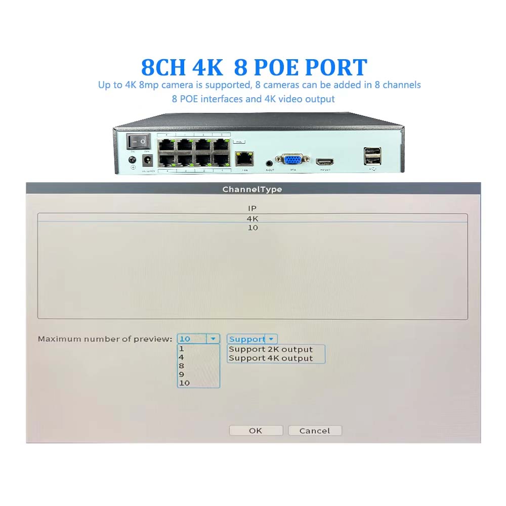 مسجل فيديو شبكي 4K بـ 10 قنوات - مراجعة Monitor Portable Usb وسعره