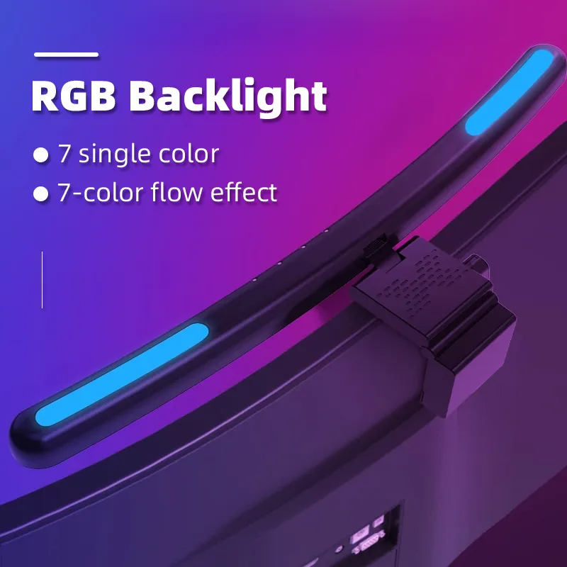 شريط ضوء LED منحني ، مصباح شاش - مراجعة Laptop Accessories Rgb وسعره