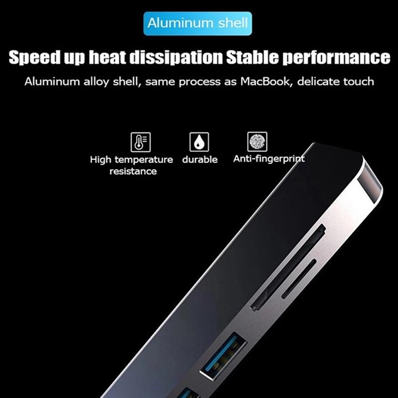 محطة إرساء 6 في 1 PD من النوع  - مراجعة Usb C Docking Hub وسعره
